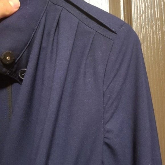 H&M navy trench size 8 - Picture 4 of 4